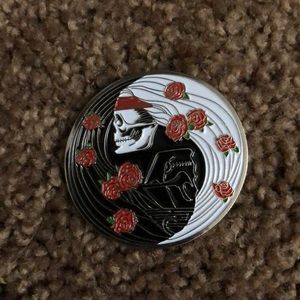 Yin/Yang Grateful Dead pin